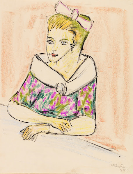 Young woman with hair bow 1924