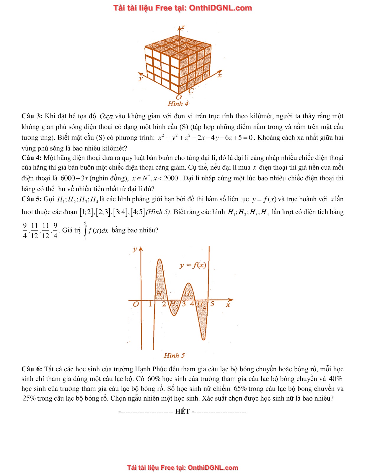 32 đề phát triển minh họa môn toán - có đáp án