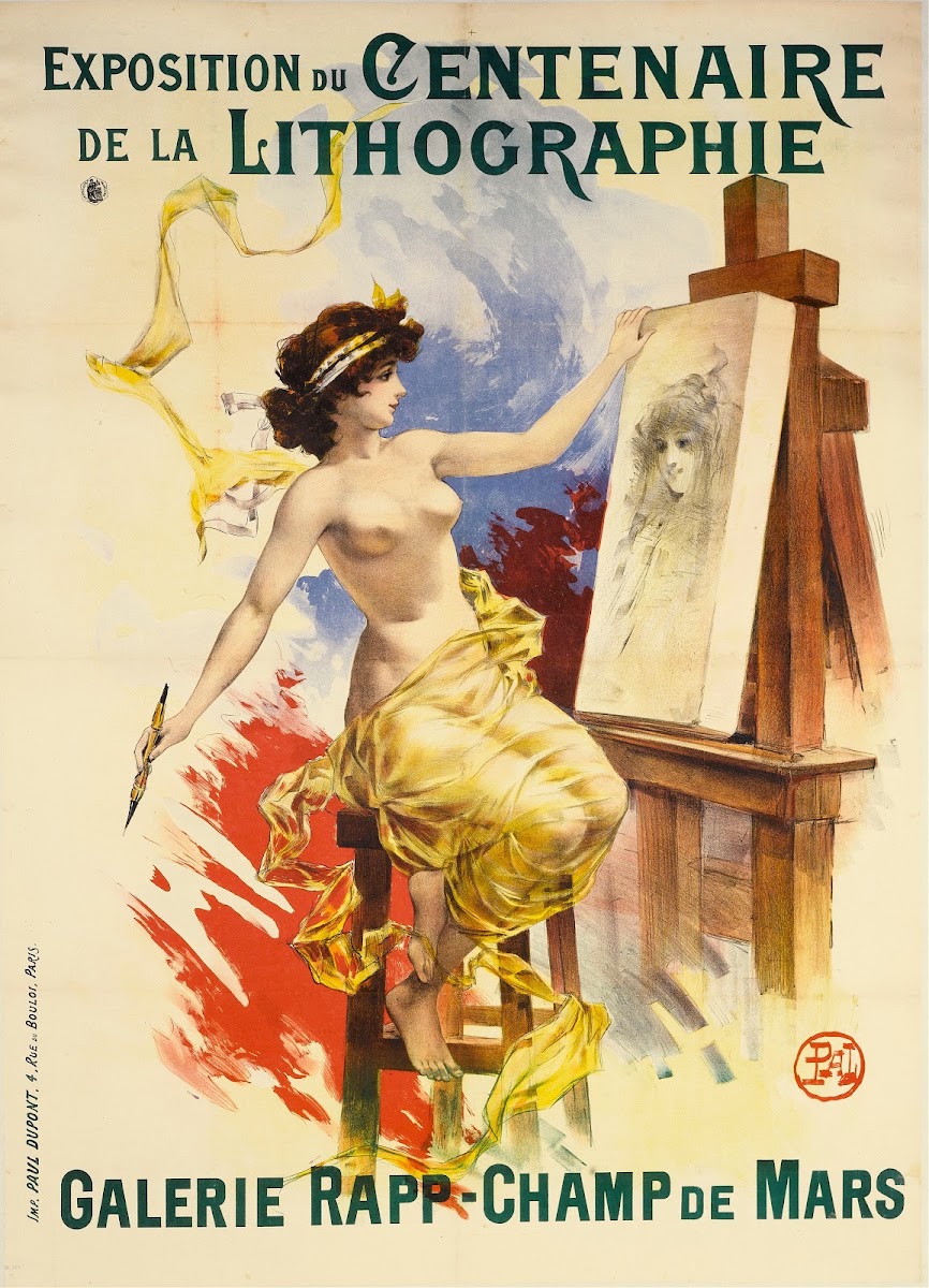 Exposition Du Centenaire De La Lithographie Galerie Rapp  Champ De Mars 1895