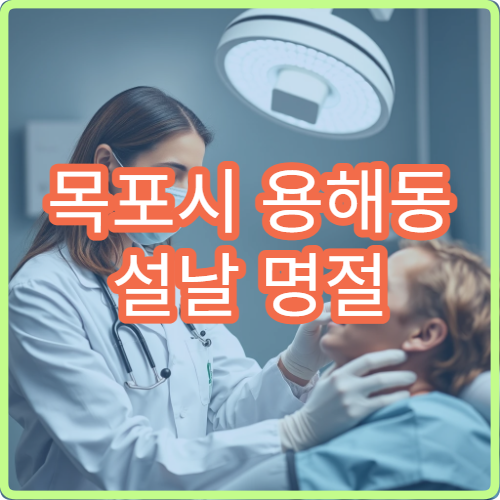 목포시 용해동 설날 명절 연휴 내과 복통 소화불량 설사 병원