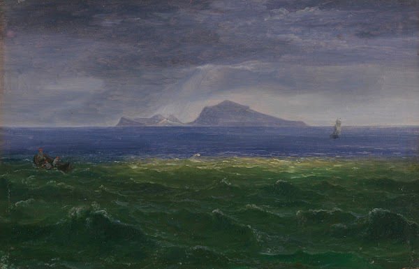 Kleine Marine Mit Blick Auf Capri Ca 1823