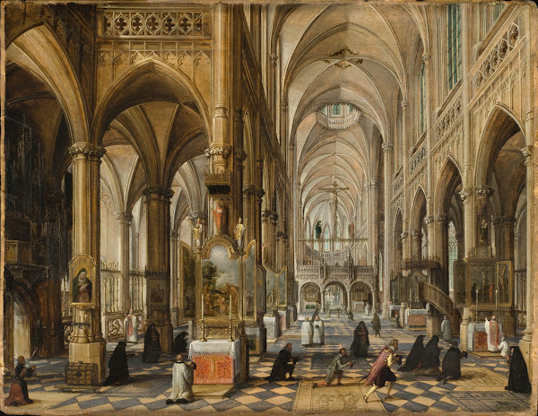 Interior of a Gothic Cathedral 1612