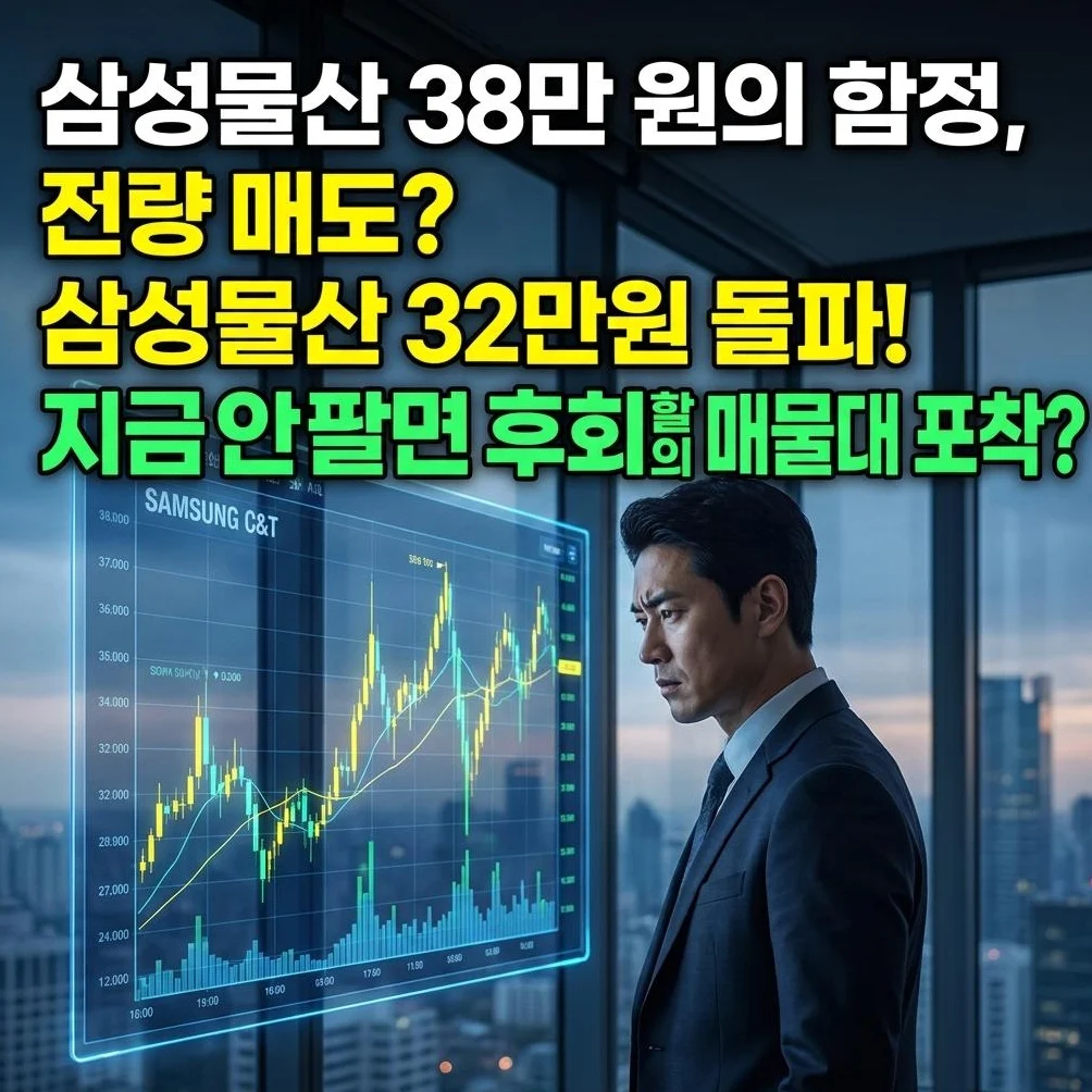 삼성물산 38만 원 간다는 장밋빛 전망에 속아 전량 매도 타이밍 놓치면 벌어지는 일