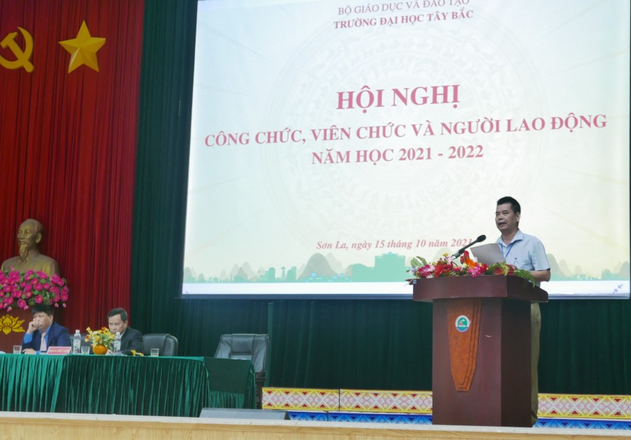 Hội nghị cán bộ, công chức, viên chức và người lao động  Trường Đại học Tây Bắc năm học 2021 - 2022