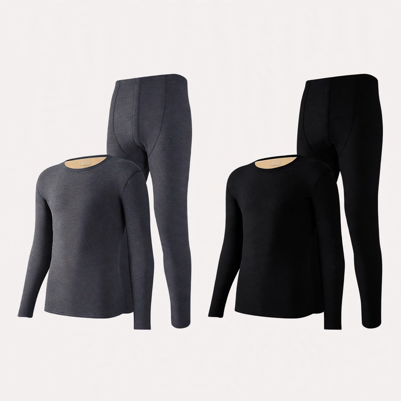 Men's Thermal Underwear Set, Lined, Crew Neck