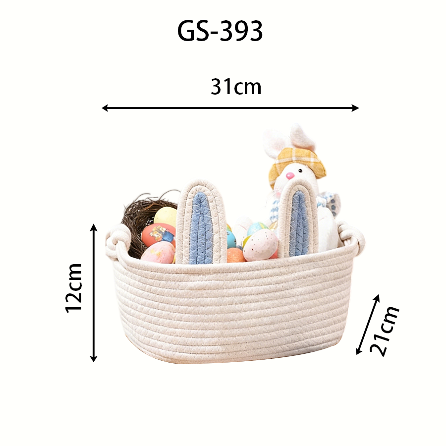 Flat rabbit-shaped storage basket - GS-393