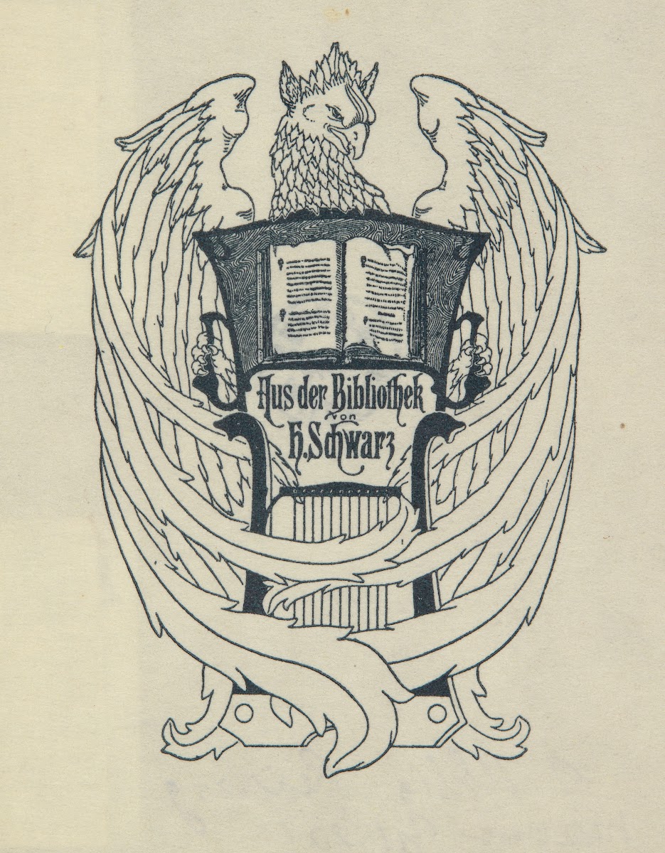 Ekslibris Heiner Schwarz 1922 1930