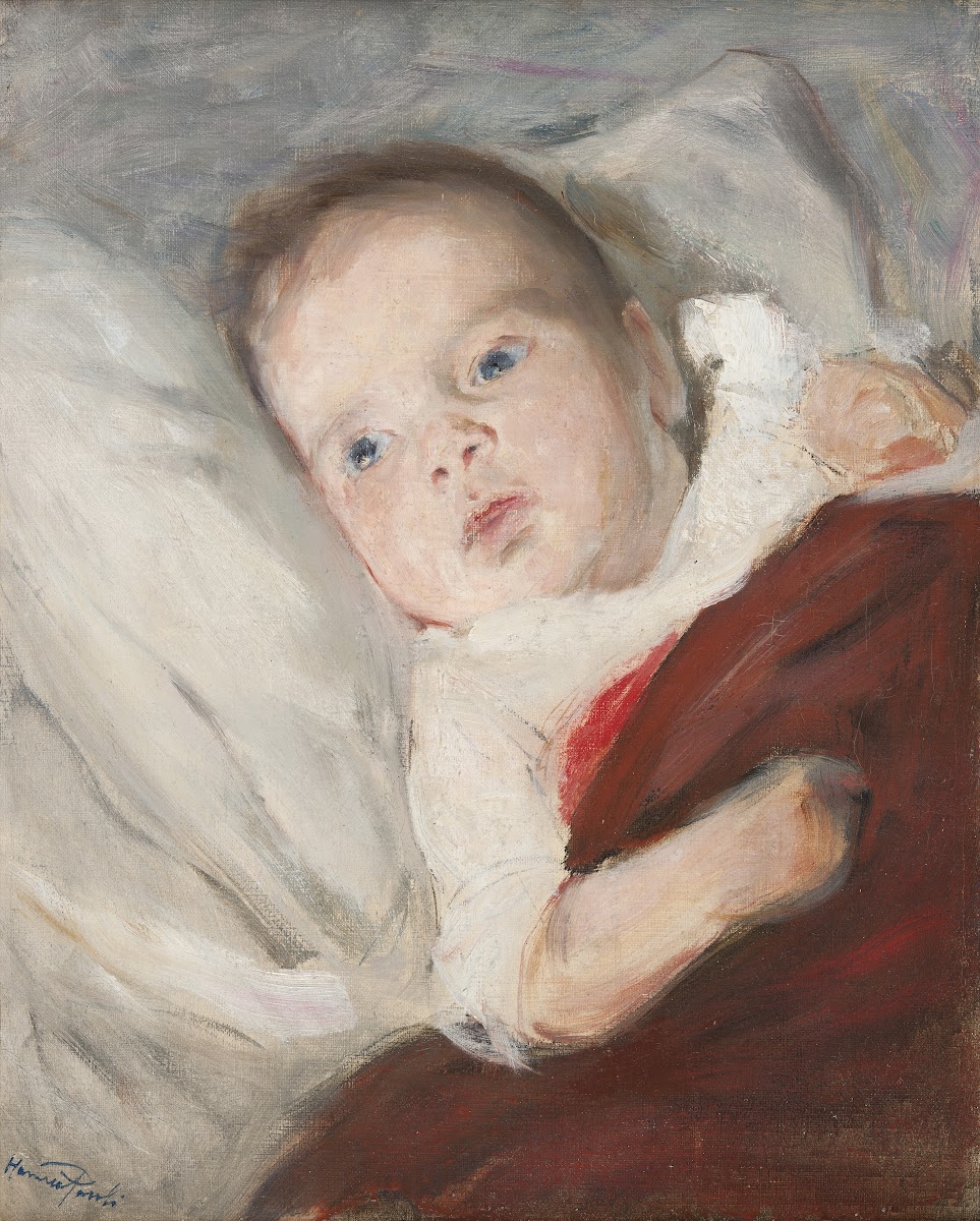 The Artists Son Göran discovers the candle light for the first time 1891