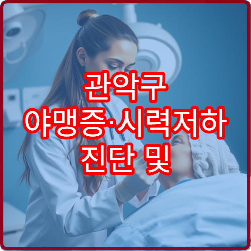 관악구 야맹증·시력저하 진단 및 안과 질환 정밀검사 병원