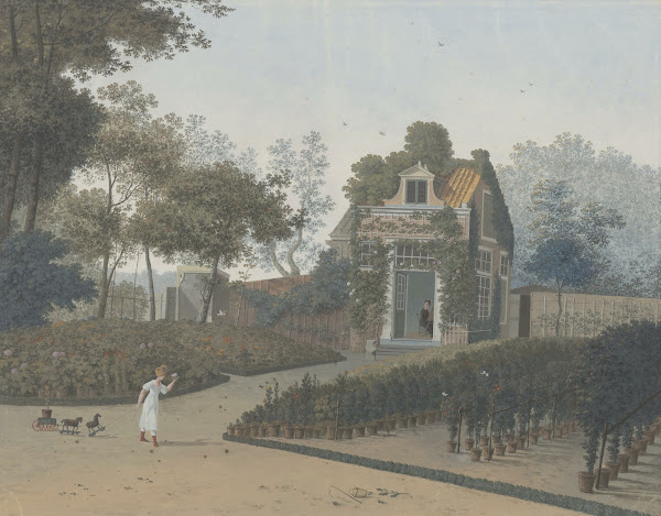 Bloemisterij Van AC En H Van Eeden Tuin Met Tuinhuisje Wagenweg 1835 1840