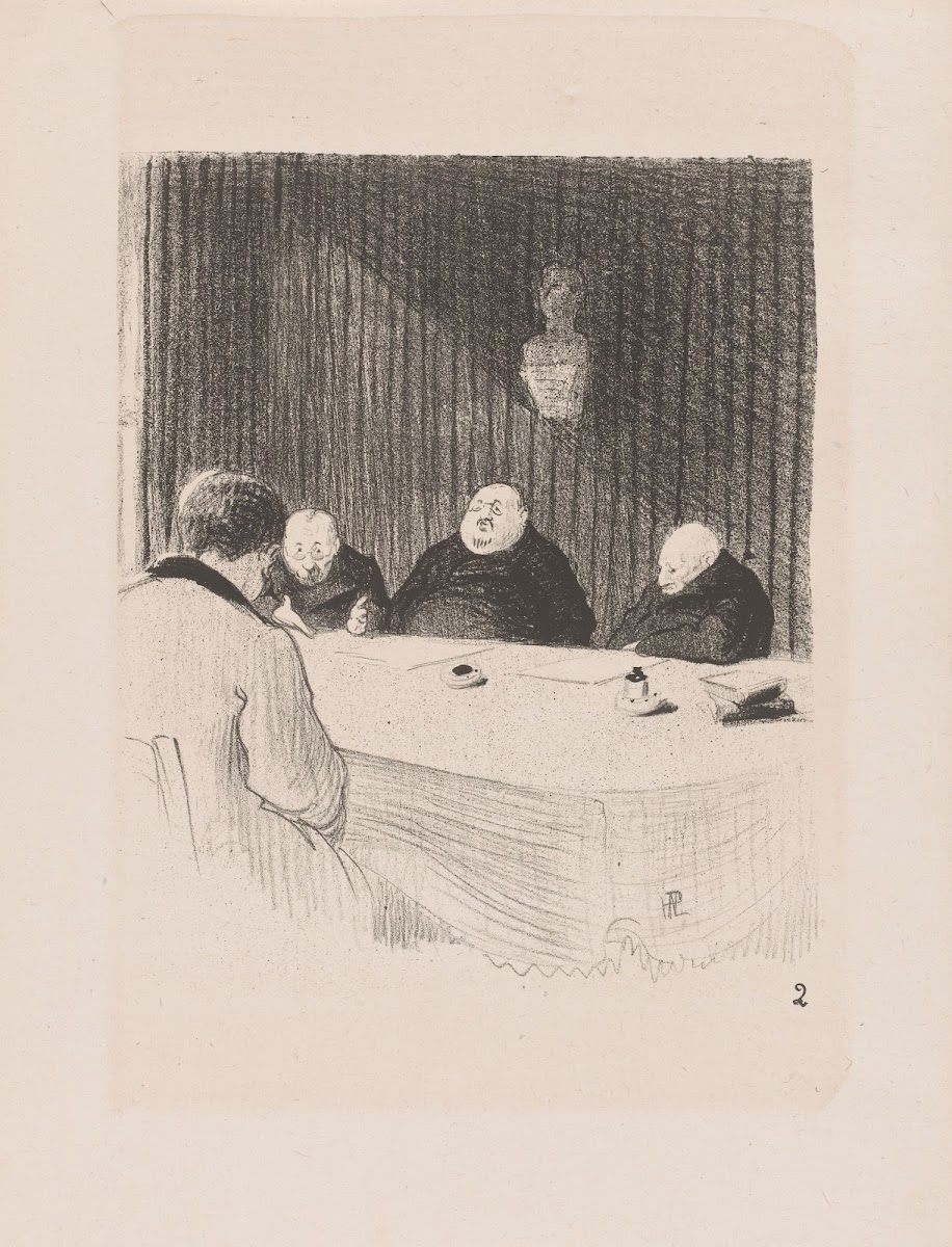 Il subit les épreuves scolaires 1895