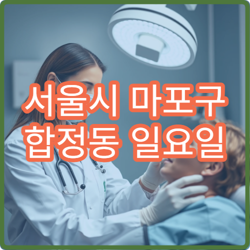 서울시 마포구 합정동 일요일 신경과 집중력저하 두통 진료
