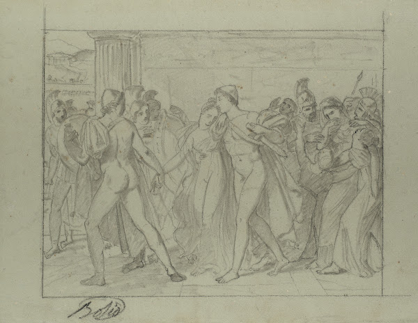 Composition Study for Castor and Pollux Freeing Helen 1817