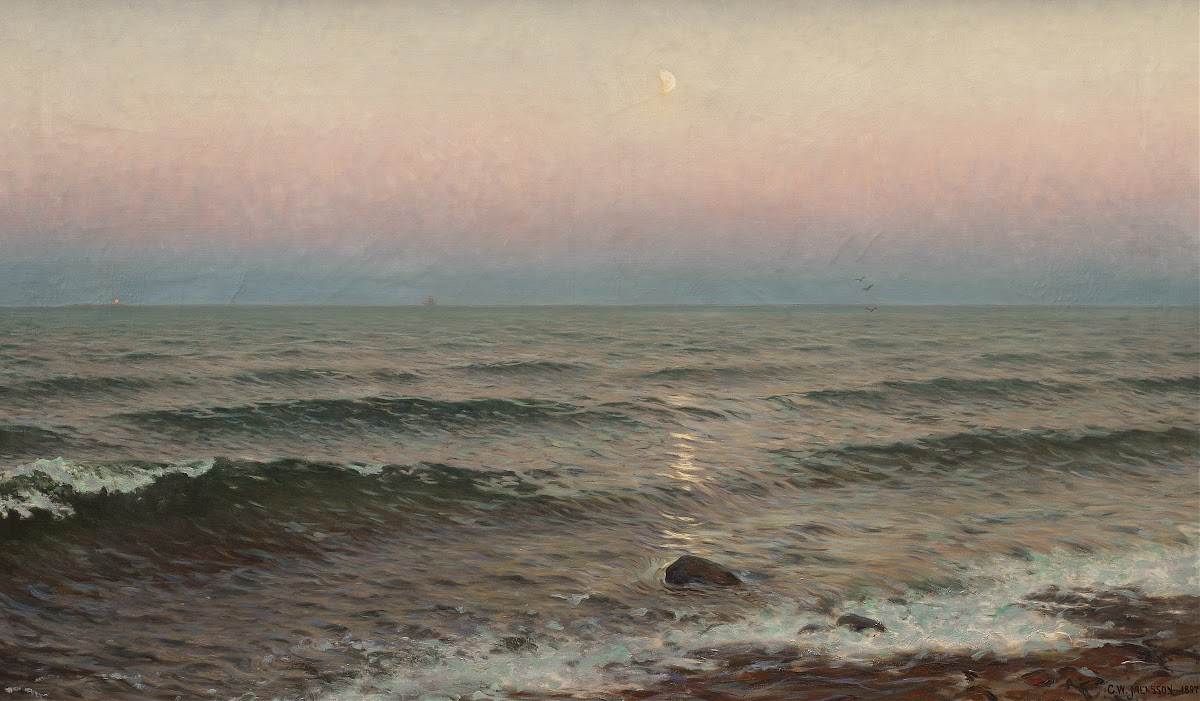 Evening by the Shore Motif from Oxelösund 1897