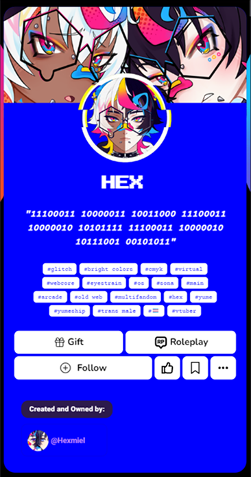Customized character profile 6