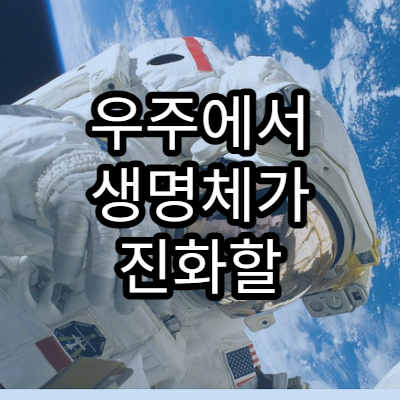 우주에서 생명체가 진화할 가능성