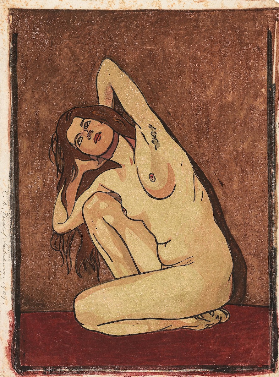 Weibliche Aktstudie 1909