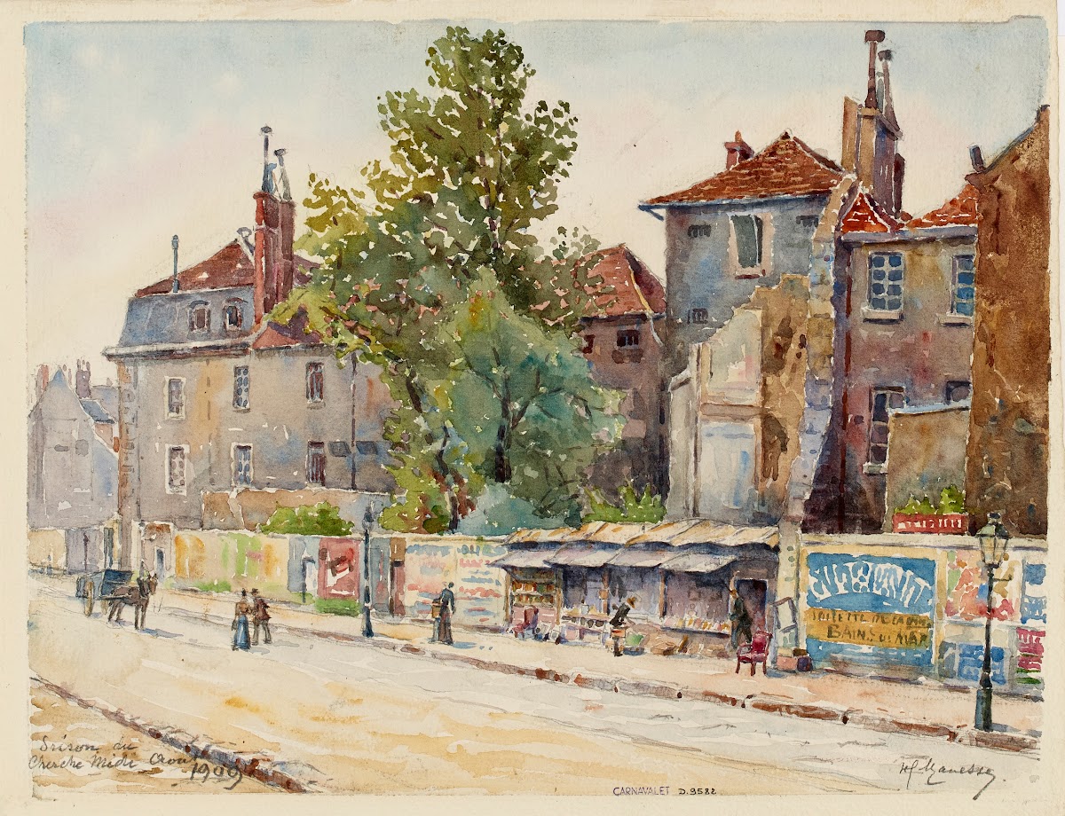 Prison du Cherche Midi rue du Cherche Midi au coin du boulevard Raspail 1909