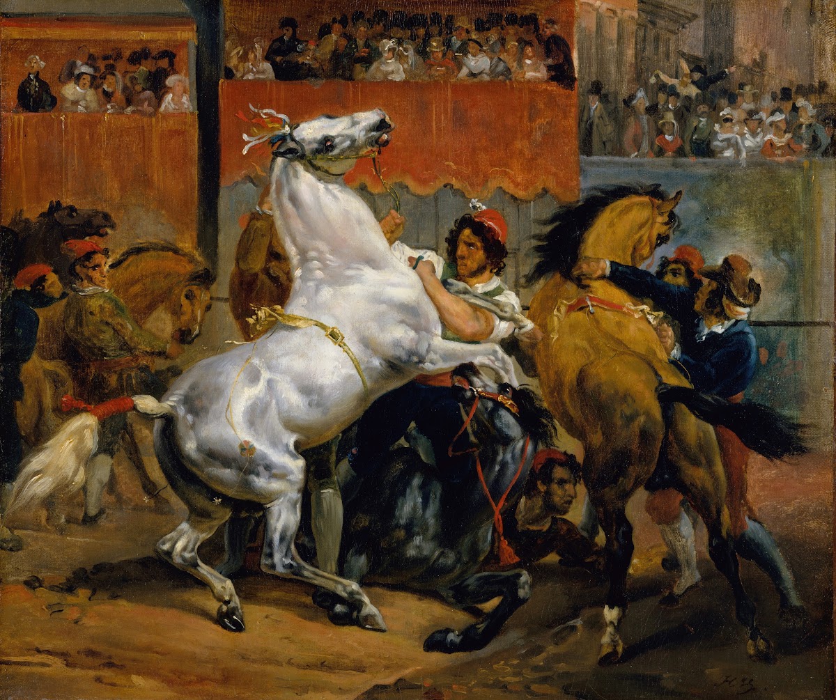 The Start of the Race of the Riderless Horses 1820