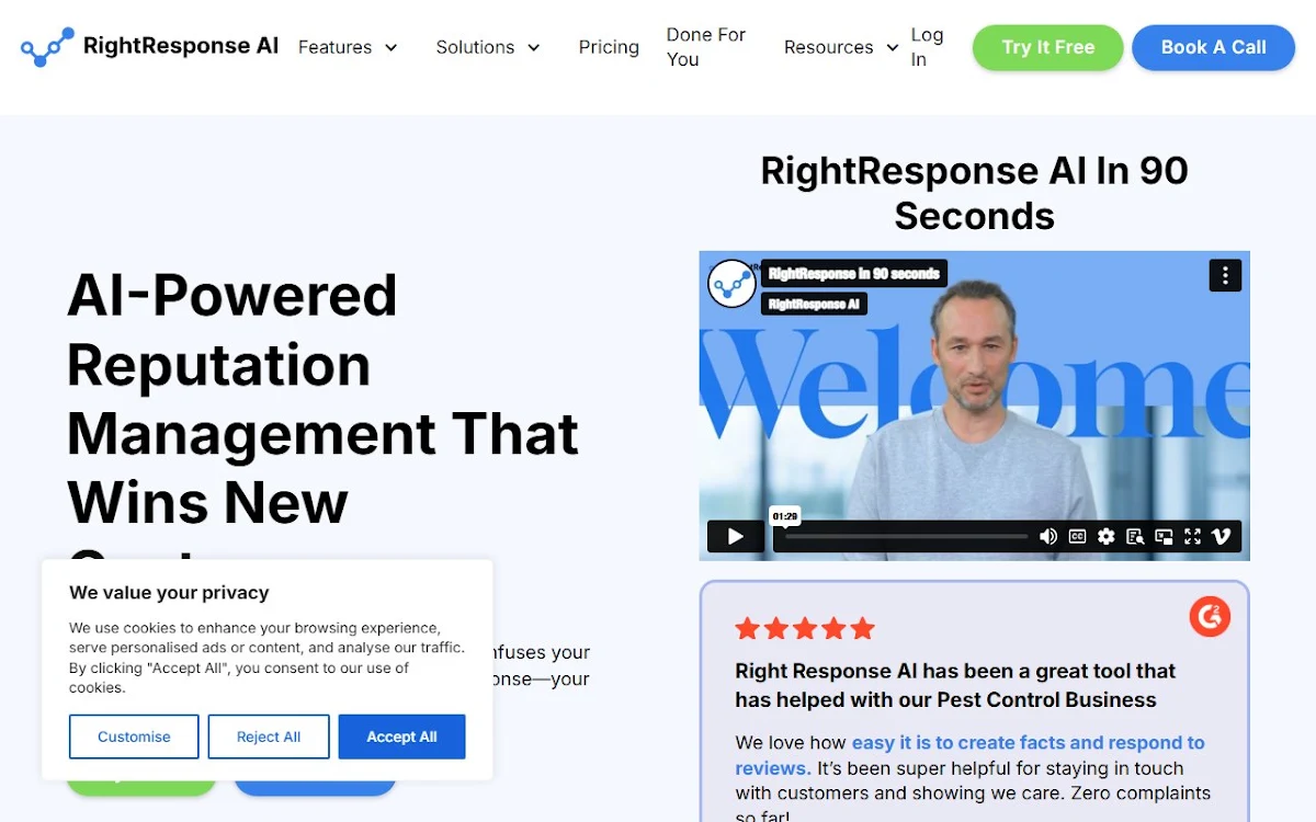 Captura de RightResponse AI