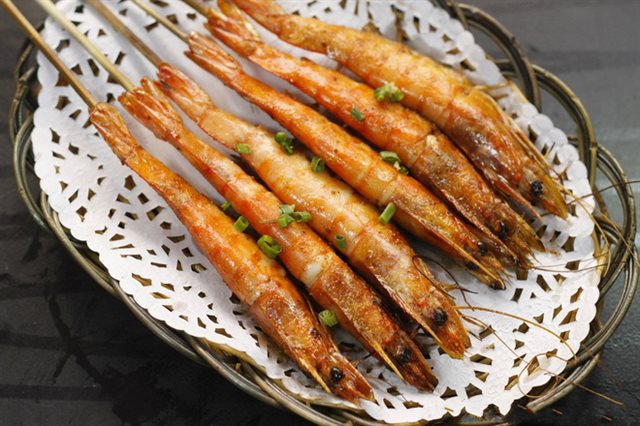 Tôm Xiên Que Nướng