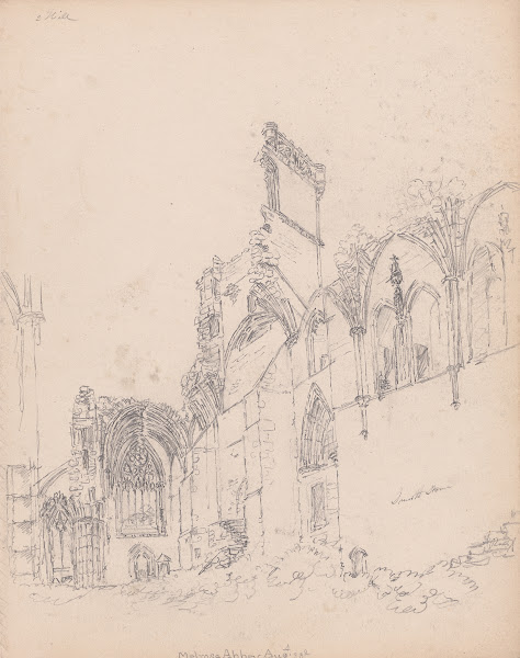 Melrose Abbey Scotland 1792