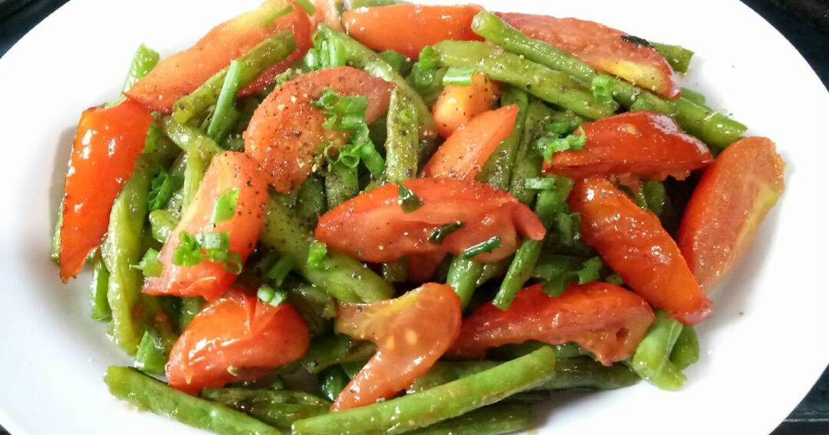 Đậu ve xào cà chua