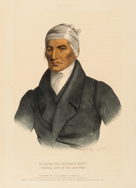 Ca Ta He Cas Sa Black Hoof Principal Chief Of The Shawanoes 1838