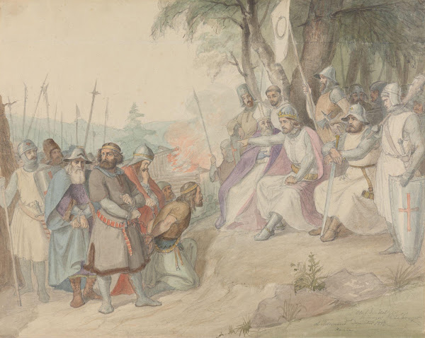 Olav den hellige og de fangne småkonger 1842