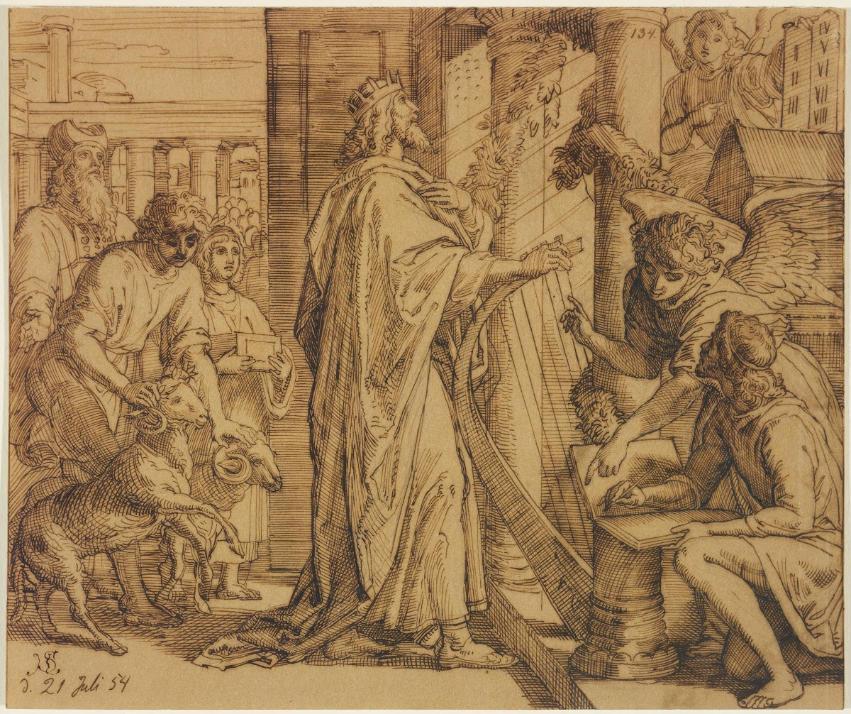 David der Psalmist  Anbetung 1854