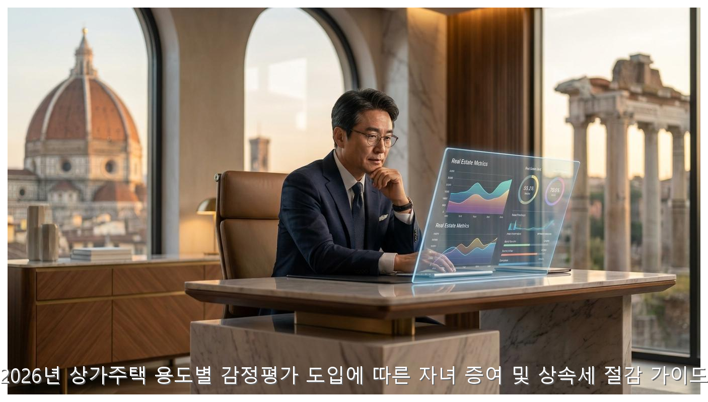 2026 상가주택 용도별 감정평가 증여세 절세 전략 핵심 안내 및 분석 인포그래픽 (2)