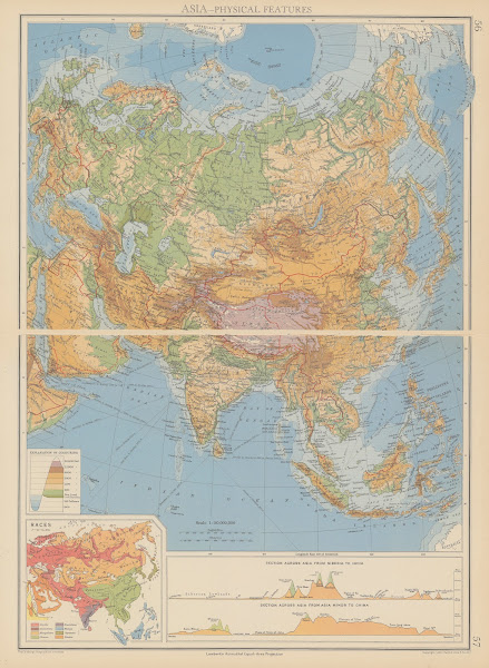 Asia  Physical Features 1942
