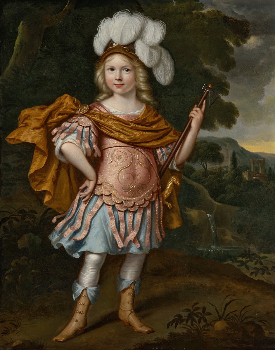 Portrait of a young boy dressed as a warrior 1666