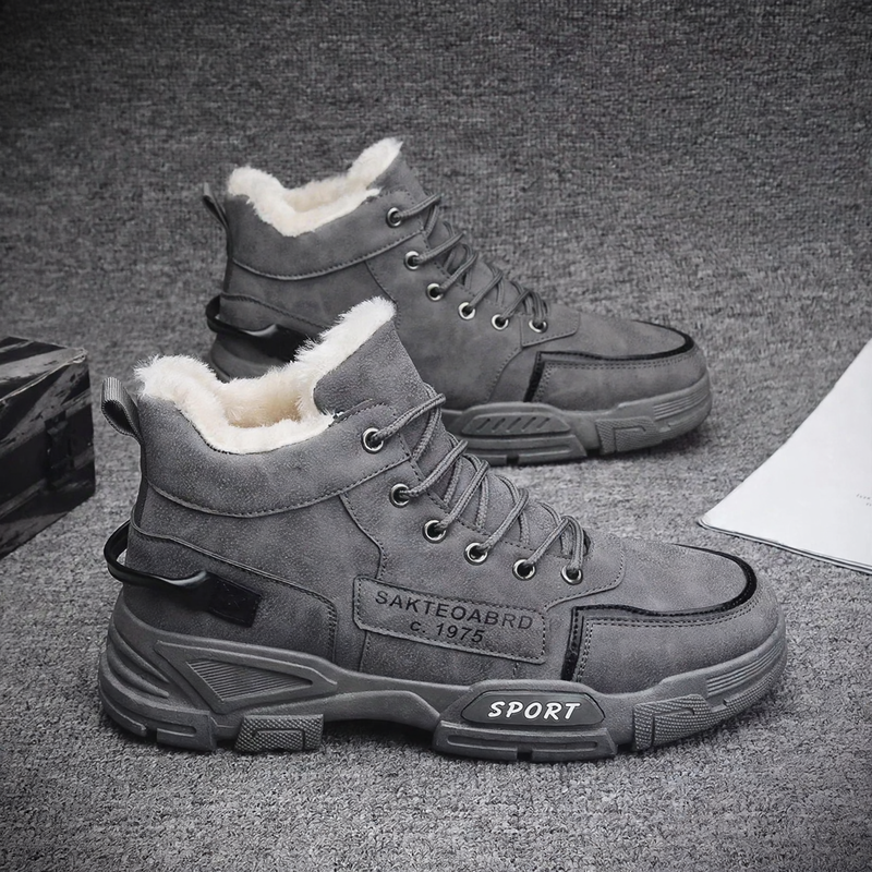 Men's work boots, insulated, slip-resistant, water-repellent
