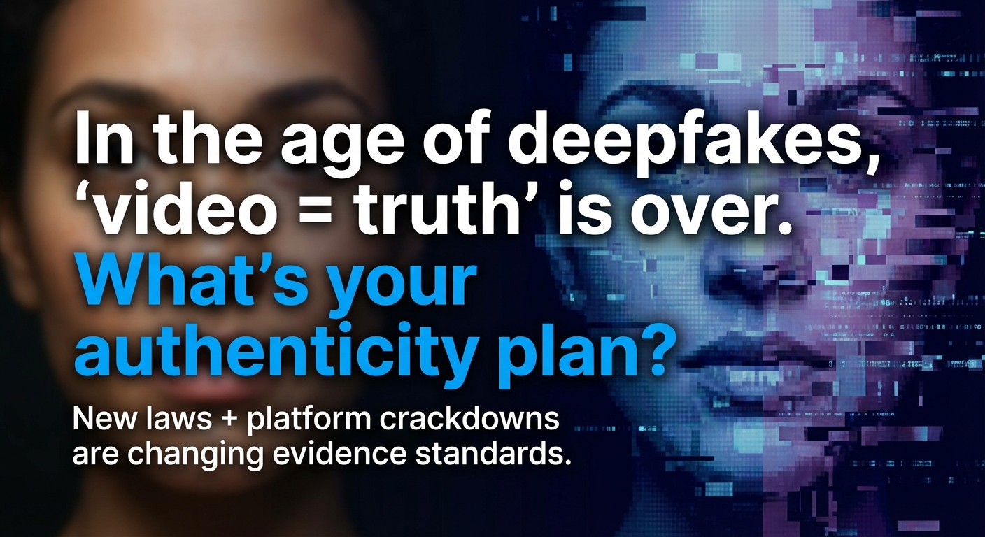 Deepfake Laws in 47 States Just Raised the Bar for Evidence