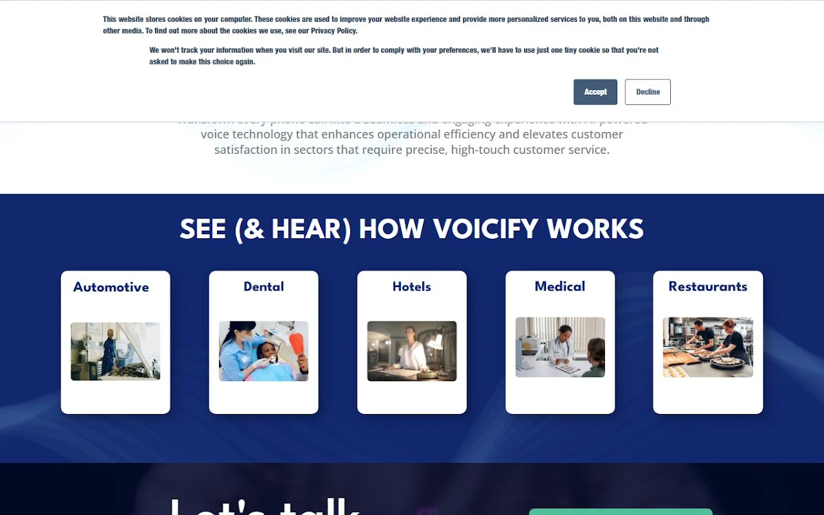 Captura de Voicify