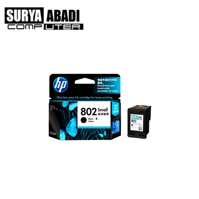 CARTRIDGE 802 BLACK SMALL
