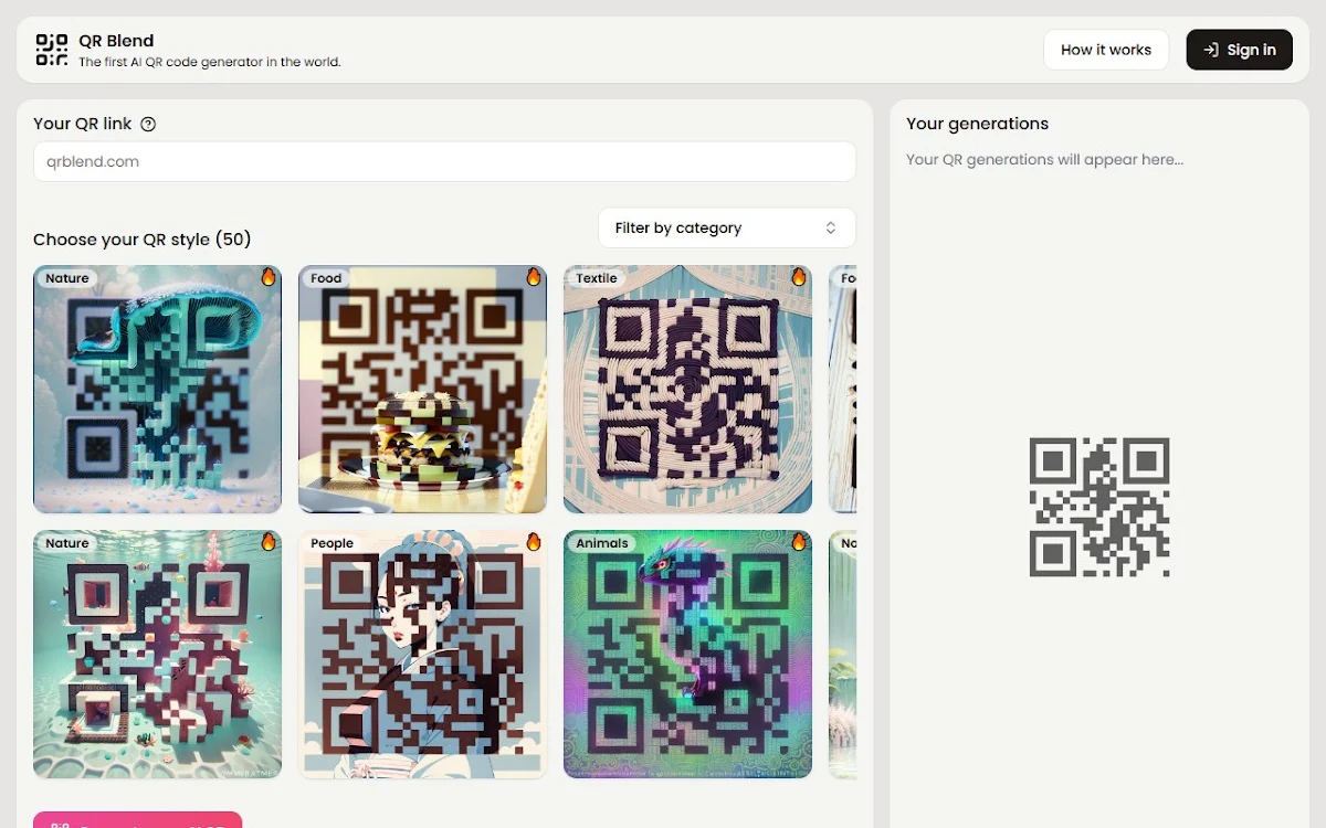 Captura de QR Blend