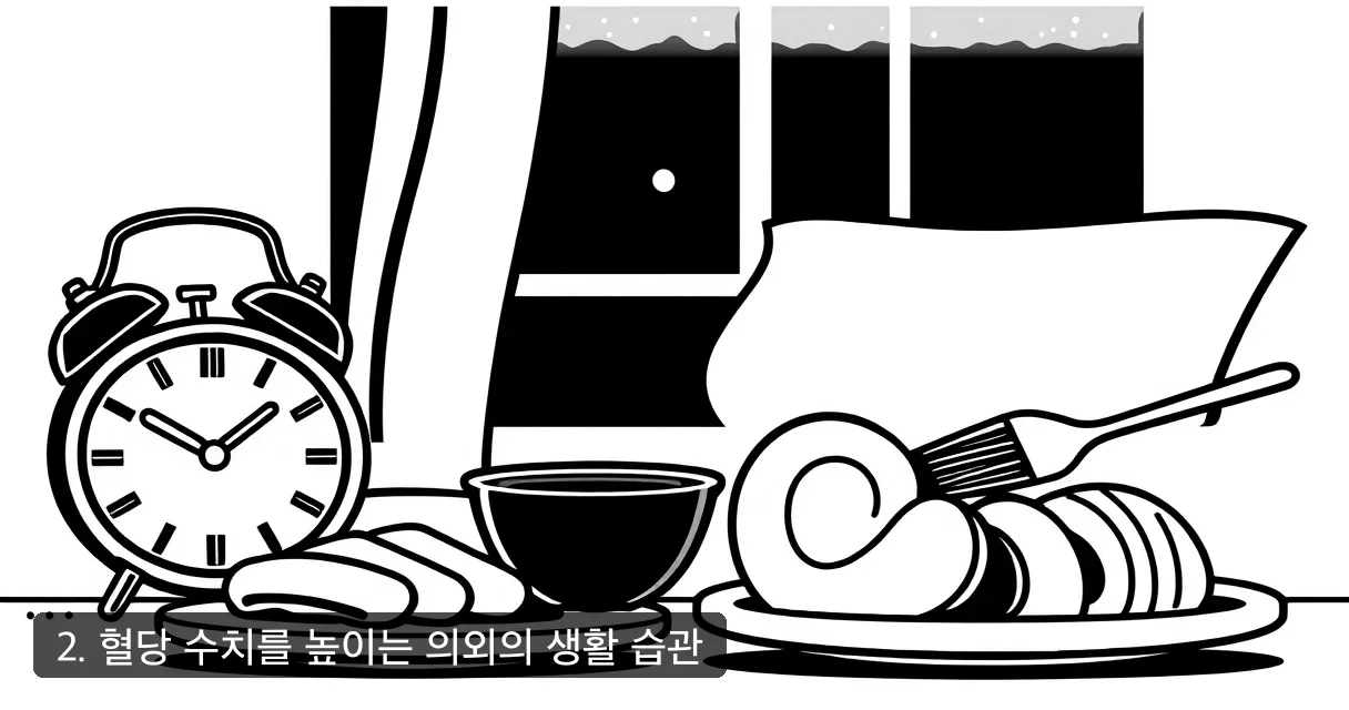 2. 혈당 수치를 높이는 의외의 생활 습관
