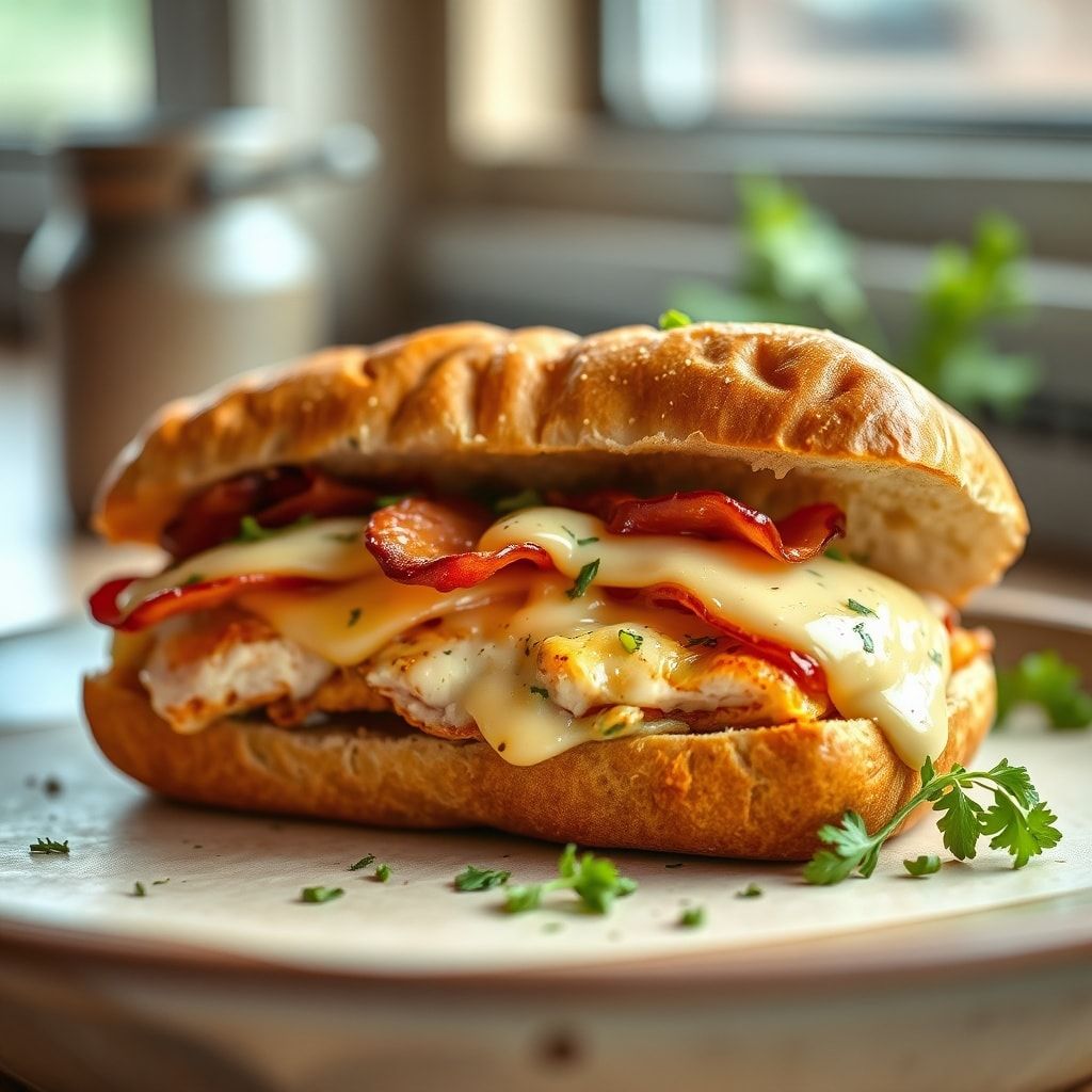 Easy Chicken Bacon Ranch Sandwich Recipe for Lunch or Dinner – 30-Minute Family Favorite