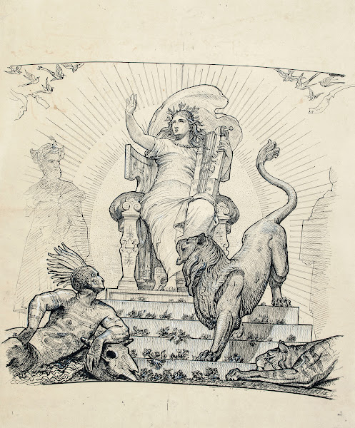 Etude pour le décor de la salle des fêtes de lancien palais du Trocadéro LHarmon