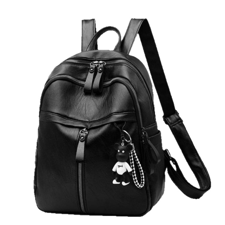 PU backpack, large capacity, water-repellent