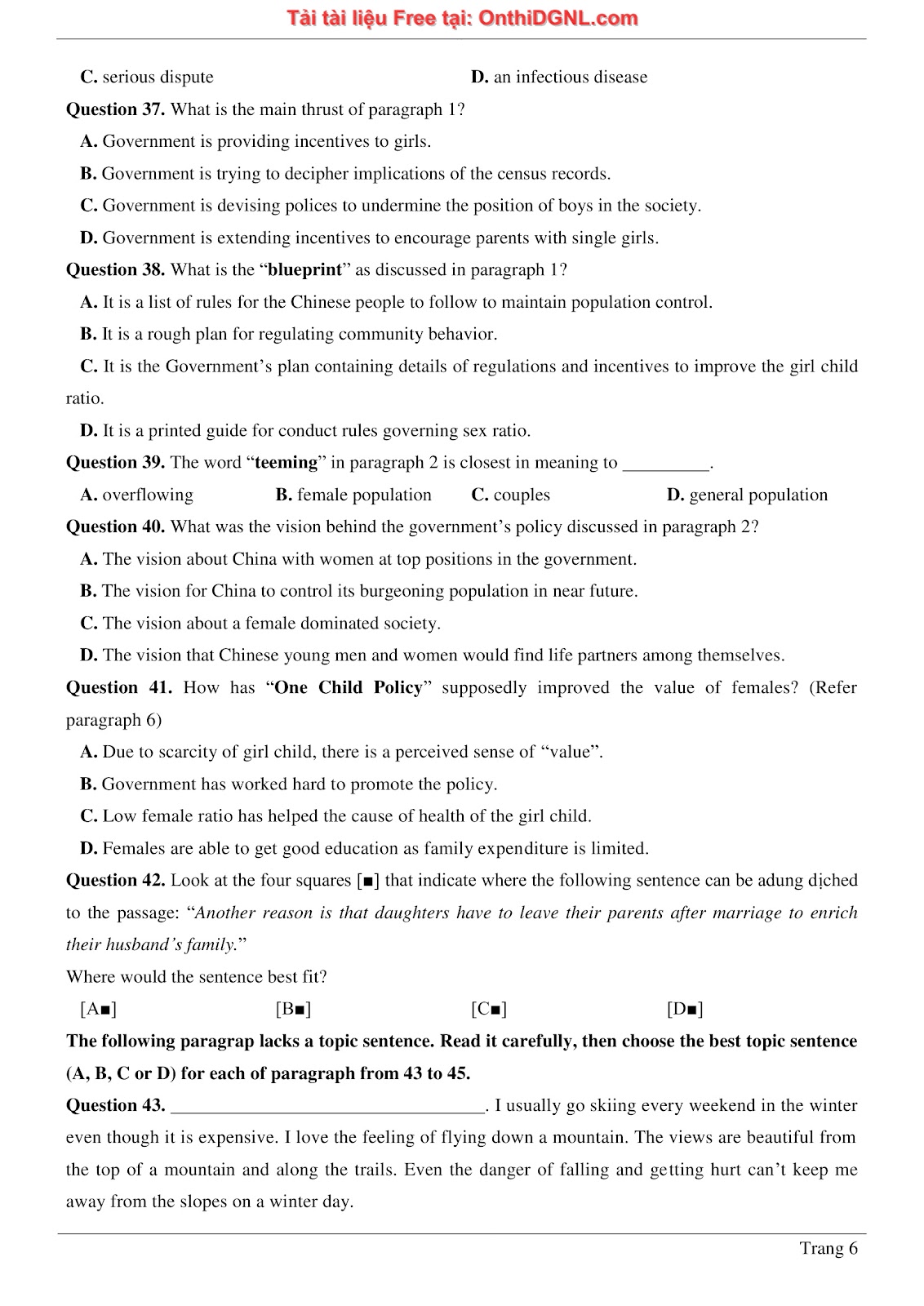 660 bài tập môn Tiếng Anh - Ôn thi ĐGNL ĐHBK Hà Nội Phần 2