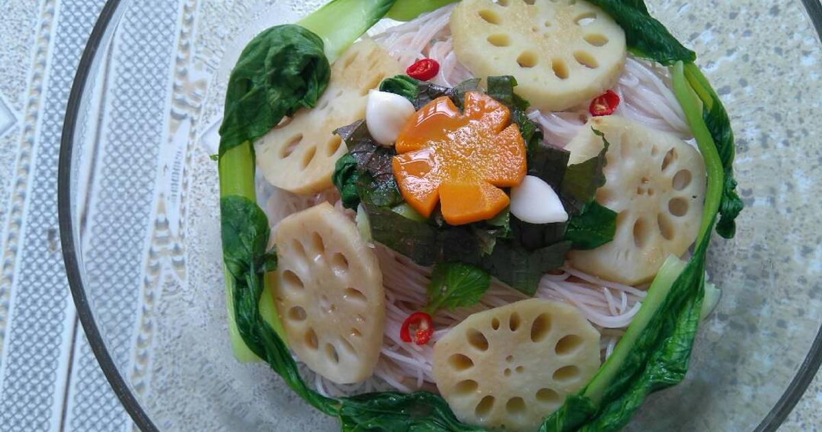 Bún lứt trộn rau củ