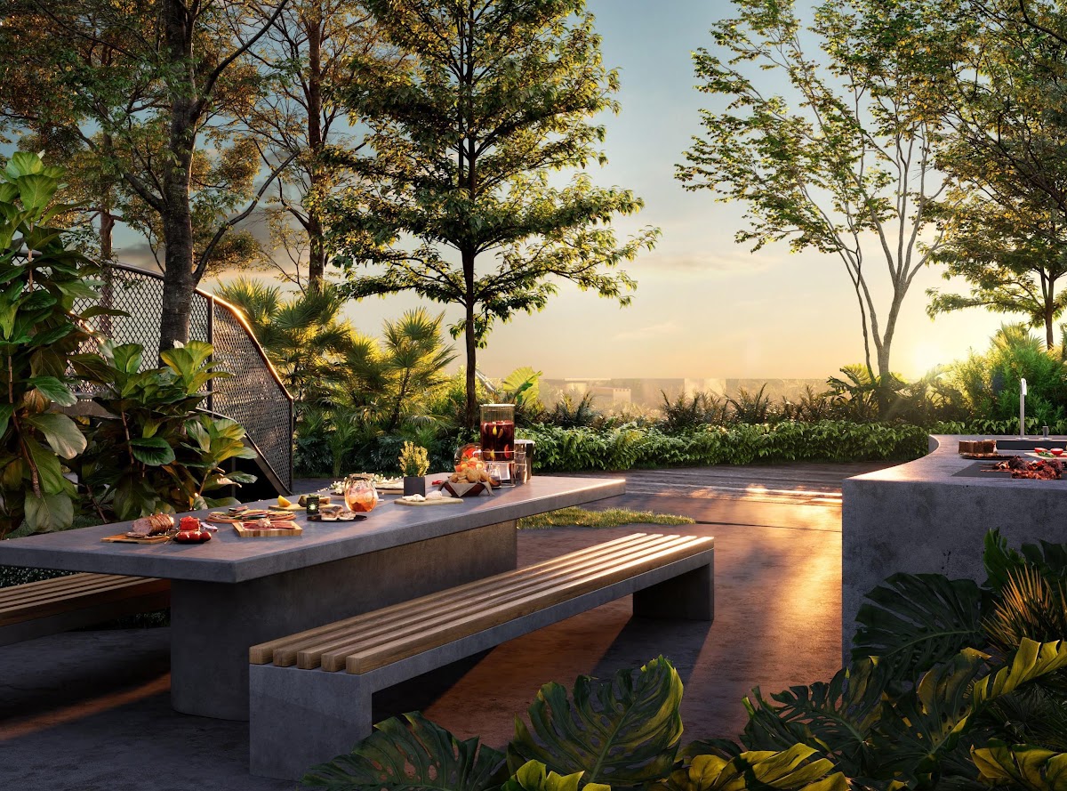 Alora Residences — bbq terrace