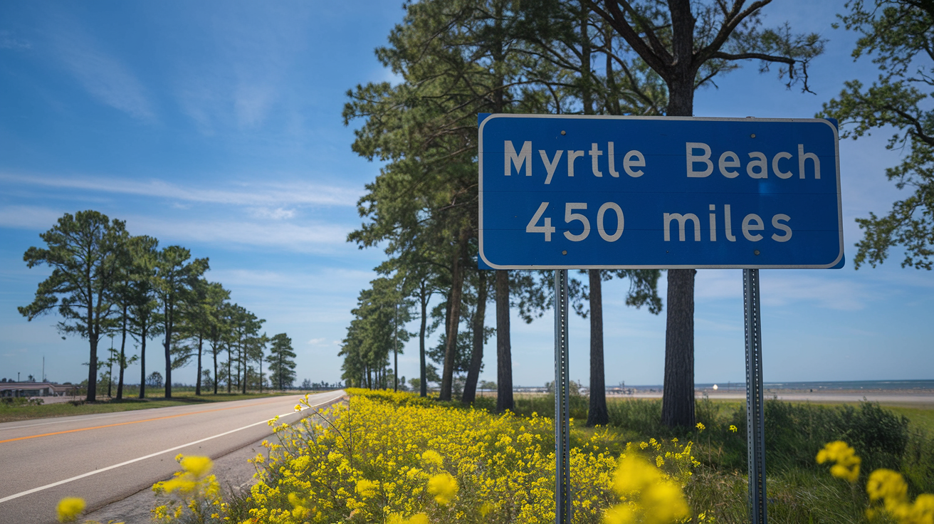 Distance and Travel Tips: Myrtle Beach to Monroe, Georgia