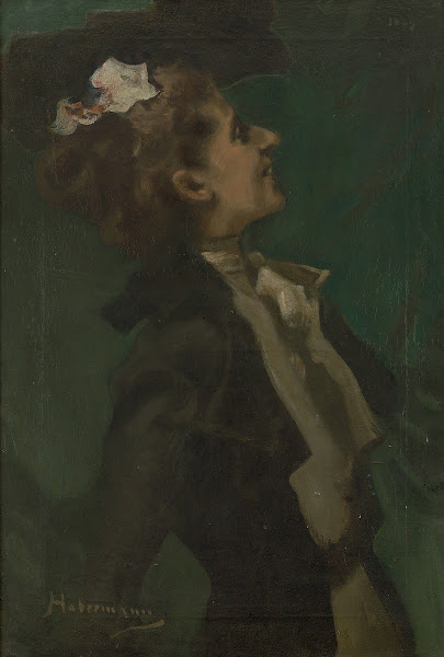 Bildnis in Grün Fräulein Olga Hess 1899