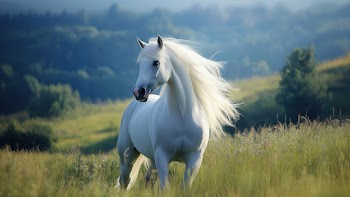 White Horse Wallpaper