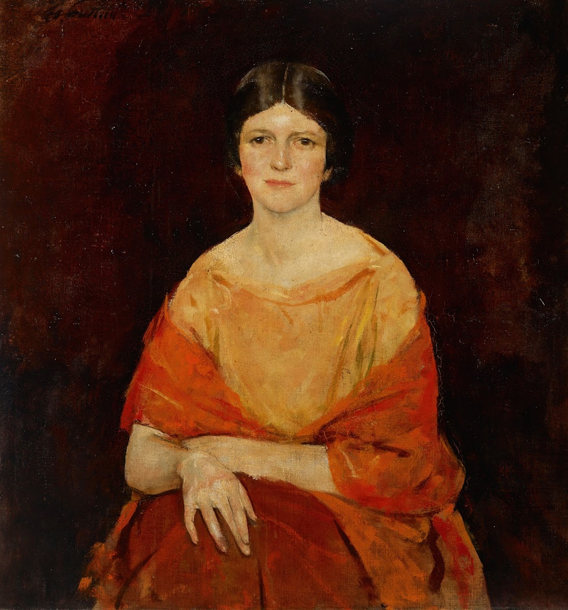 Young Woman in Yellow ca 1922