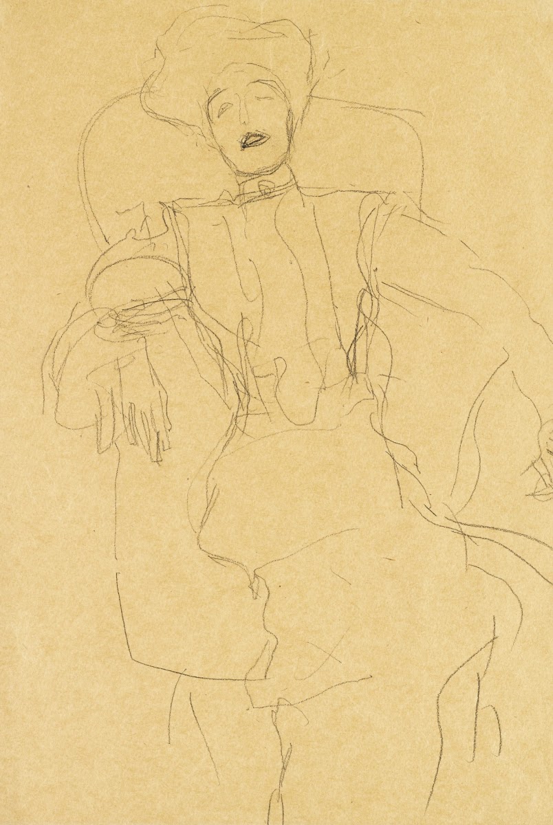 Sitzende Dame von vorne Seated Lady Face On